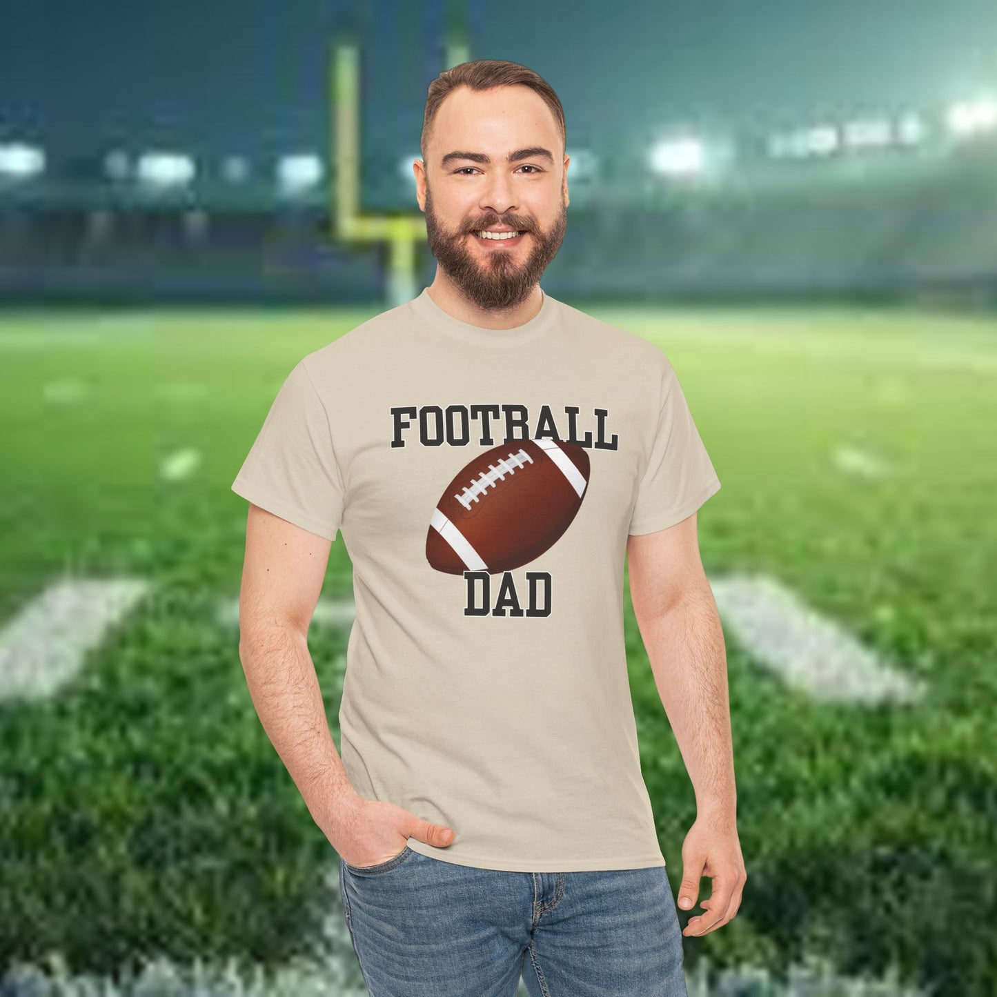 Football Dad Unisex Heavy Cotton Tee
