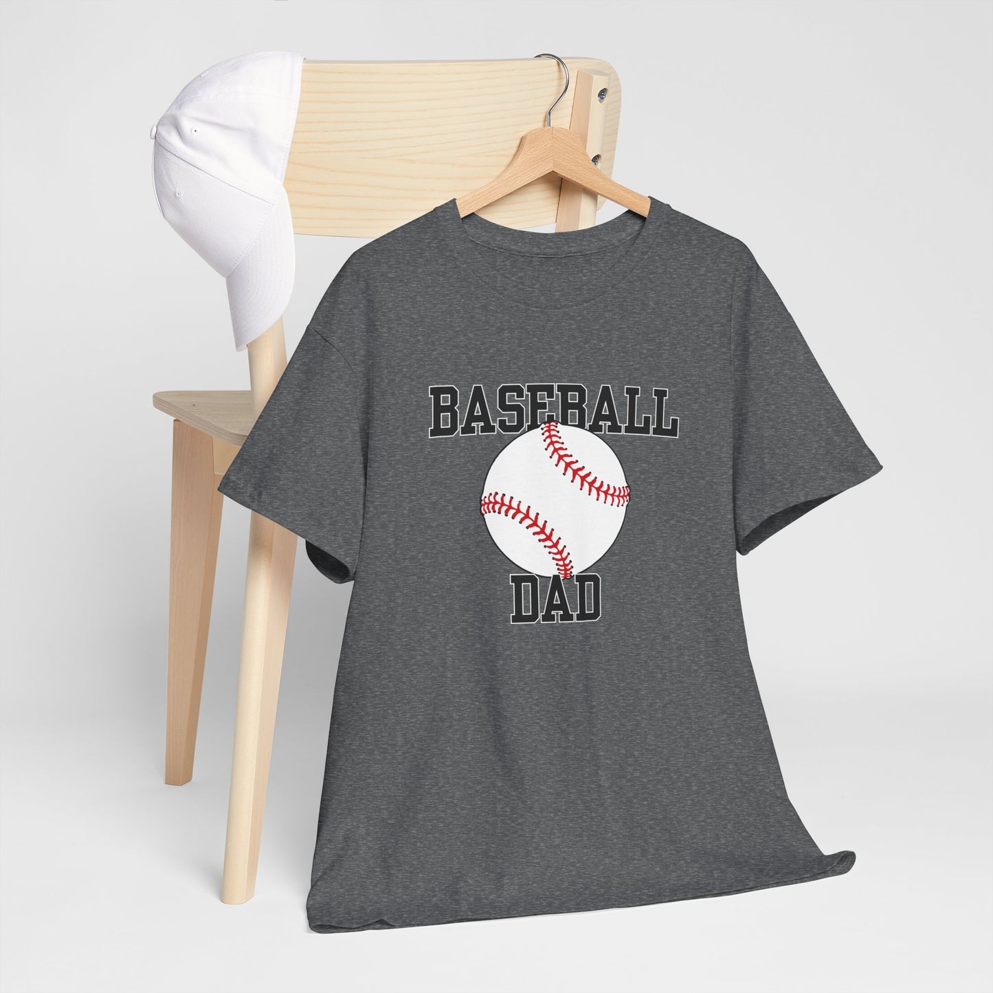 Baseball Dad Unisex Heavy Cotton Tee - Perfect Gift for Father's Day & Sports Lovers