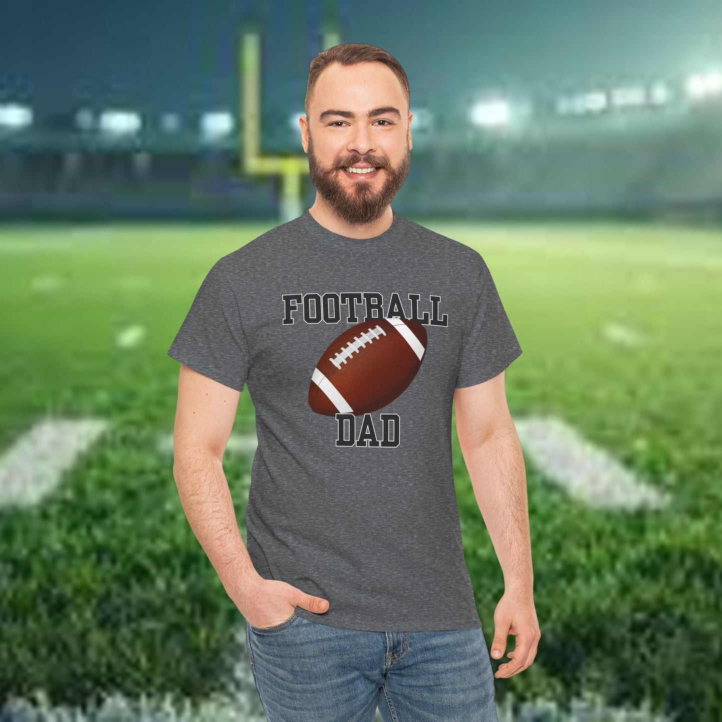 Football Dad Unisex Heavy Cotton Tee
