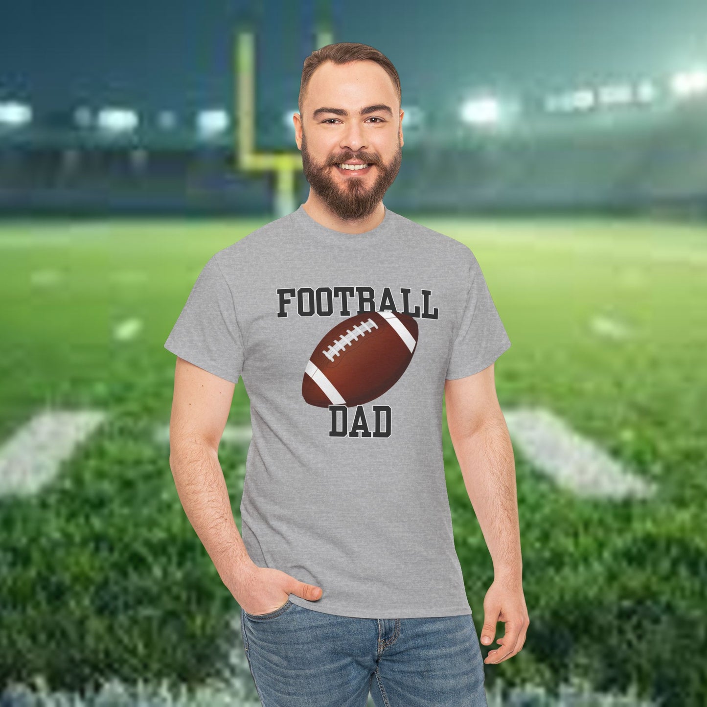 Football Dad Unisex Heavy Cotton Tee