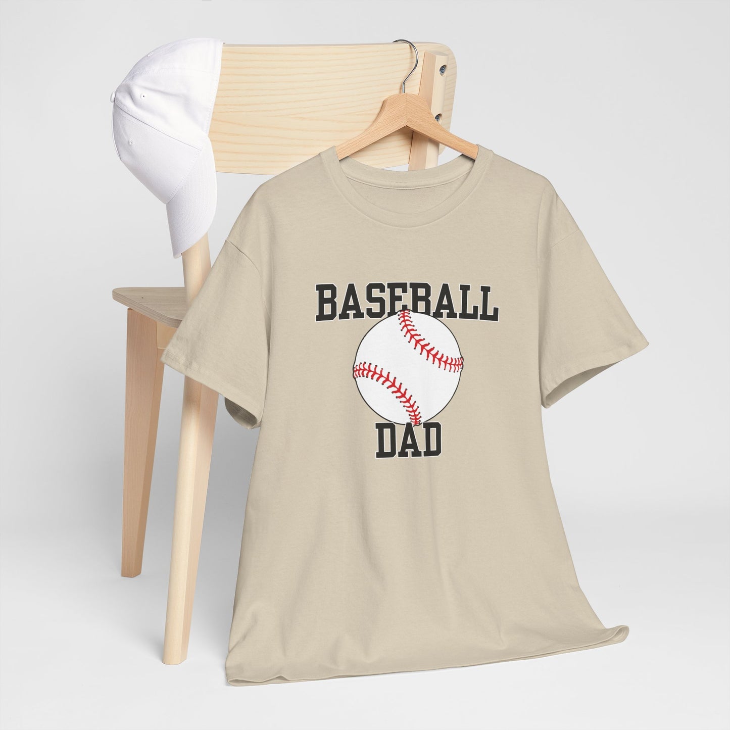 Baseball Dad Unisex Heavy Cotton Tee - Perfect Gift for Father's Day & Sports Lovers