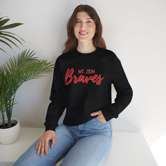 MT. ZION Braves Unisex Heavy Blend™ Crewneck Sweatshirt - Comfortable Sportswear