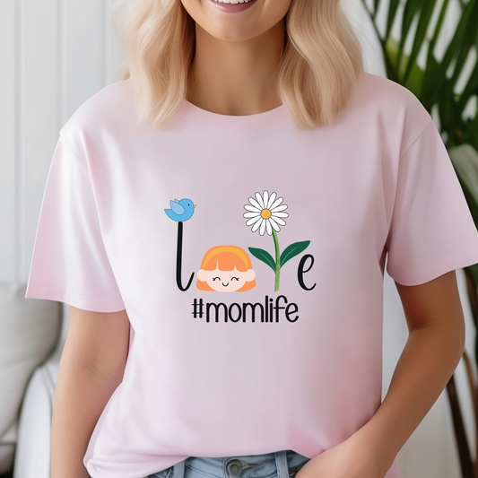 Love #momlife  Unisex Heavy Cotton Tee - Perfect Gift for Moms