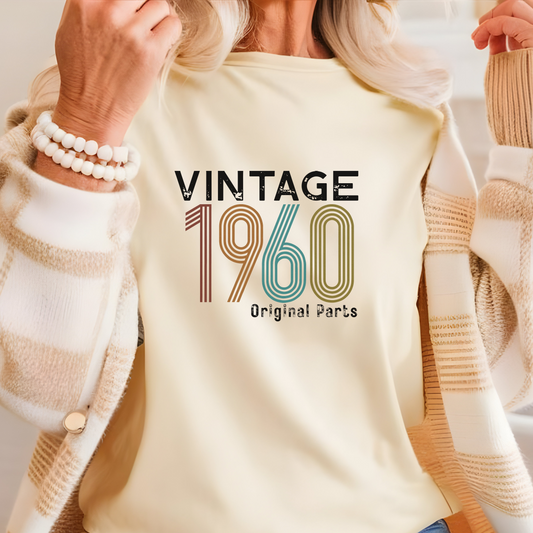 Vintage 1960 Comfort Colors T-Shirt - Original Parts Retro Tee