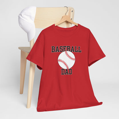 Baseball Dad Unisex Heavy Cotton Tee - Perfect Gift for Father's Day & Sports Lovers